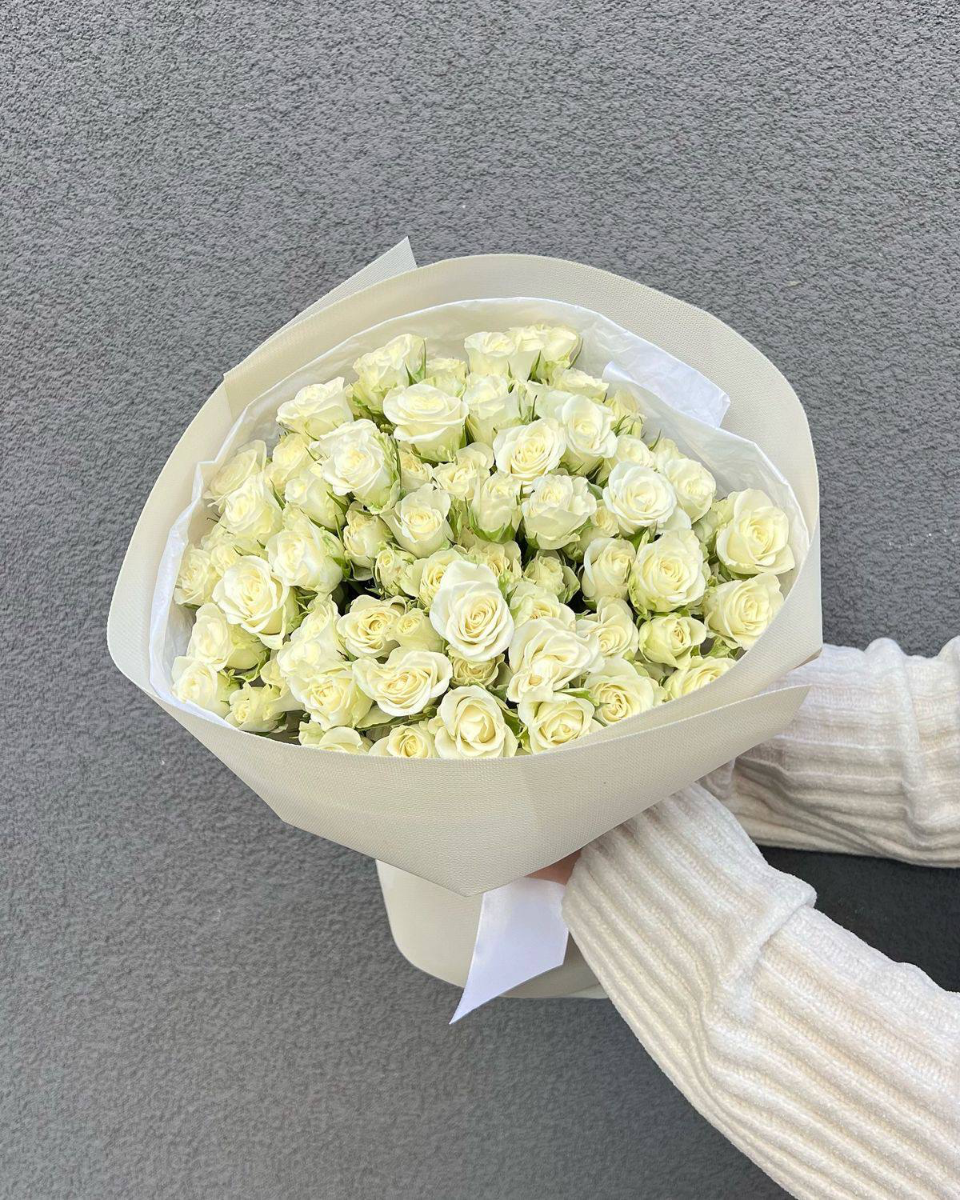 Монобукет из 25 кустовых роз