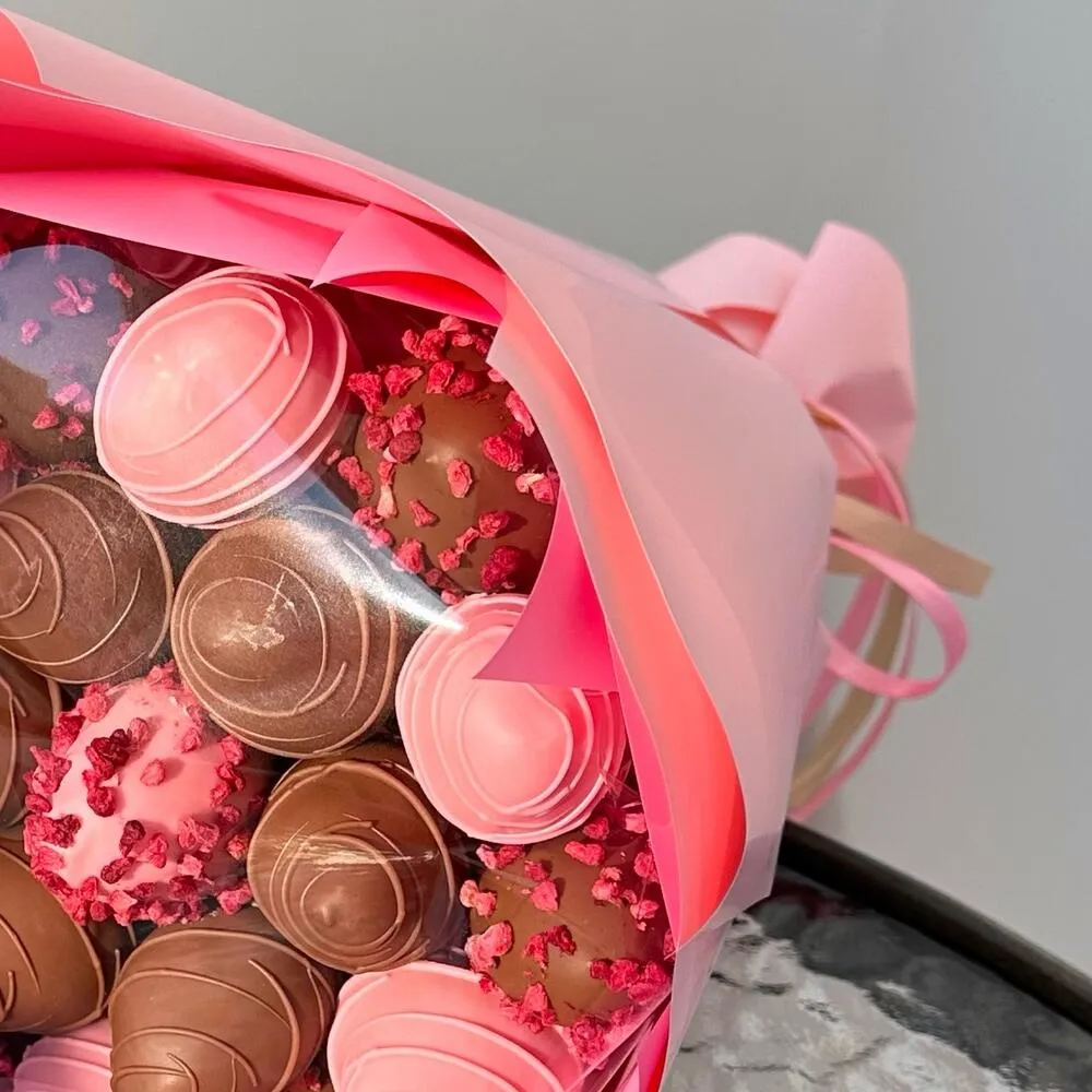 Букет «Пенелопа» из 19 клубник в бельгийском шоколаде - фото 2